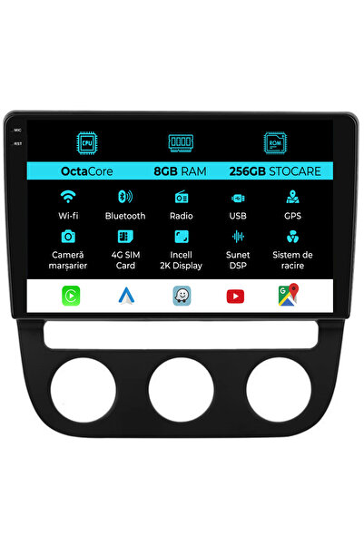 NavStore Navigatie Volkswagen Golf5/Jetta (2004-2009), 2K, 8Gb Ram, 256Gb Sto...