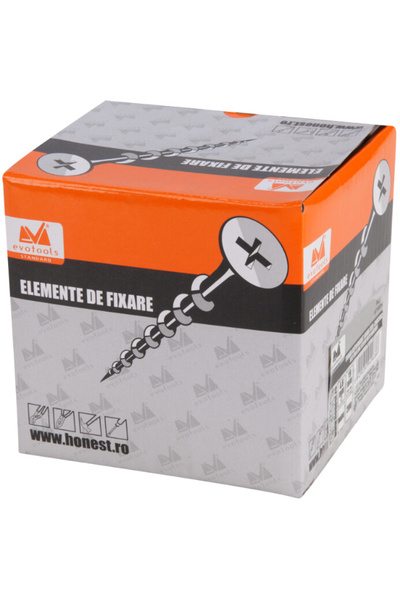 Evotools Saiba Zincata DIN 125 - 100 Buc 650448 / 673346 / 673347 20 mm