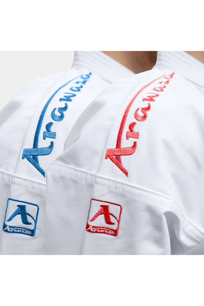 Arawaza طقم كاتا معتمد من الاتحاد العالمي للكاراتيه (WKF) يتكون من سترة بريميير ليج بلاك دايموند 2 + بنطلون واحد