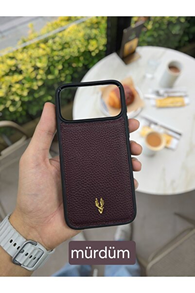 Visso leather İphone 17 PRO MAX Tam Uyumlu Hakiki Deri Premum Silikon İsme Öz...