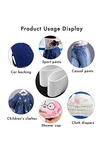 OEM White elastic 10m x 1, 9cm