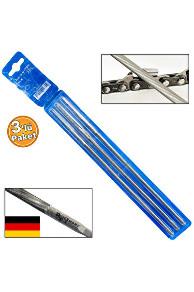 PFERD Germany 3lü Paket Motorlu Testere Zincir Bileme Eğesi 11/64 4.5mm Orta Eğe