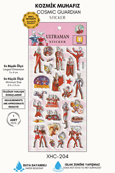 Mielibon Kozmik Muhafız Temalı Savaşçı Sticker Seti Defter Laptop ve Ajanda İçin