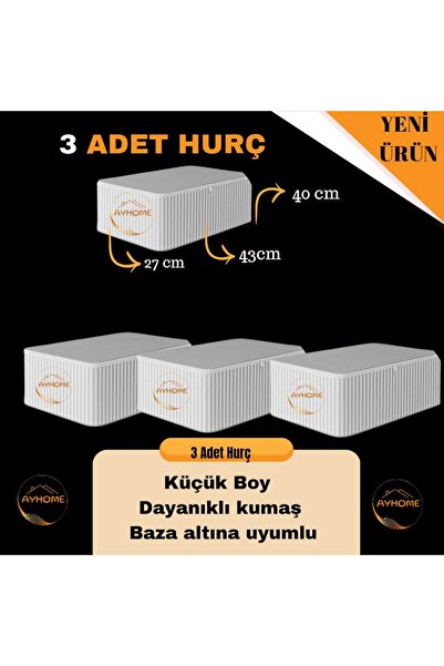 AYHOME 3 Adet Küçük Boy Baza , Çekyat , Depolama , Düzenleme Kiyafet , Kazak ...
