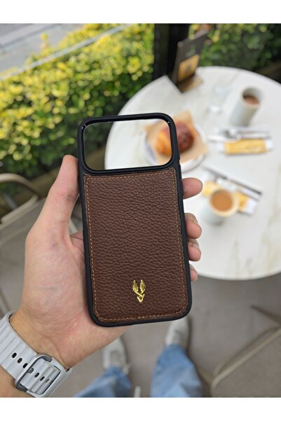 Visso leather İphone 17 PRO MAX Tam Uyumlu Hakiki Deri Premum Silikon İsme Öz...