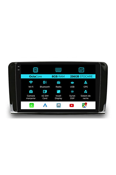 NavStore Navigation Mercedes Benz ML W164 | GL X164 (2005 - 2012), 9Inch, 8Gb Ram, 256Gb Storage, Carplay