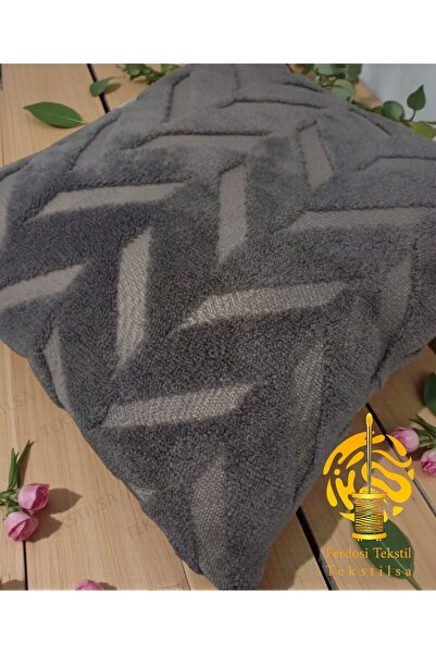 Tekstilsa Ιταλική θήκη μαξιλαριού ανθρακίτη με χρυσό επιχρυσωμένο υφαντό διακ...