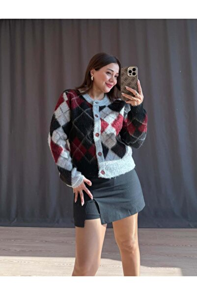 Nilgün Karakaya Butik Baklava Sliced Cardigan