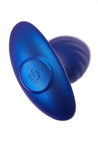 Joytoy Uzaktan Kumadalı Güçlü Titreşimli Lüx Silikon, Mavi, 7.5 cm Anal Plug