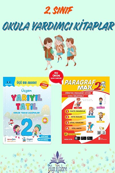 Üçgen Yayıncılık Üçgen 2.Sınıf Yarıyıl Tatil Kitabı (1.Dönem Konularını Kapsa...