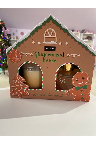 SENCE Gingerbread House scented candle and diffuser set