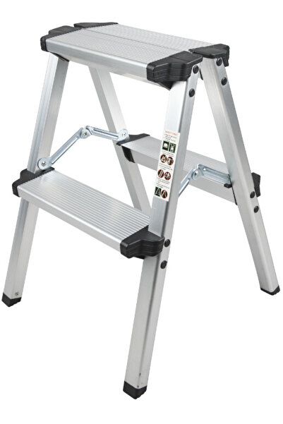 Evotools ETS Aluminum Double Ladder - Total Height 120 cm