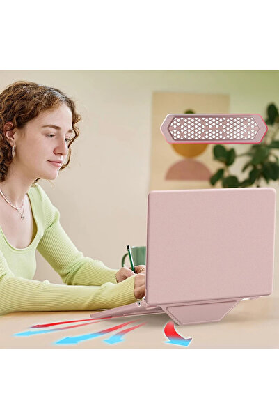 NewFace Nrzsnt MacBook Air 15 2024 MacBook Leather Cover (115413) - Pink