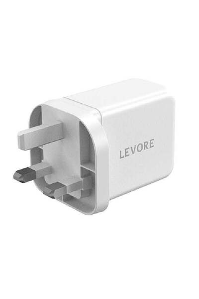 Levore Wall Charger PD GaN 3-Ports 65W - White (LGW131-WH)