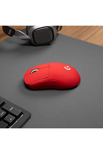 Logitech G PRO SUPERLIGHT Wireless Gaming Mouse, Ultralight 63g, HERO 25K Sensor - Red