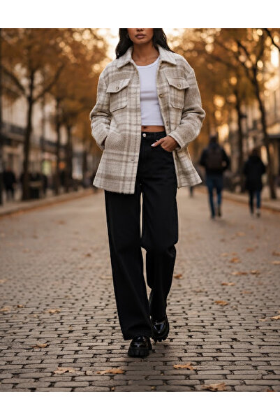 NA-KD Oversized Jacket, Beige