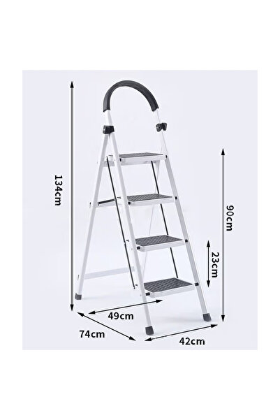 NKX 4 Step Portable Folding Ladder