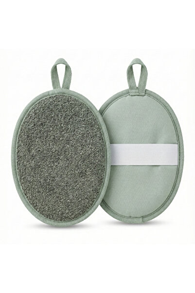 glitters ضمادات استحمام طبيعية من الليفة - عبوة من قطعتين - مقشر للجسم مزدوج ...