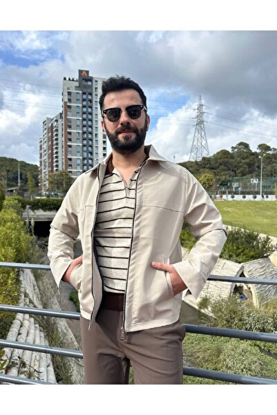 VİP LOKAL Erkek Premium Kalite Retro Model Oversize Kalıp Deri Ceket