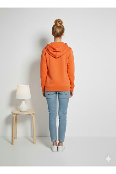 ribana Unisex 3 Thread Cotton Regular Fit Comfortable Fit Hooded Zippered Thick Cardigan with Fleece Inside Fleece-Lined