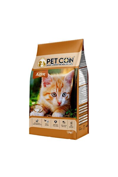 Petcoin طعام دجاج للقطط الصغيرة - 1.5 كجم