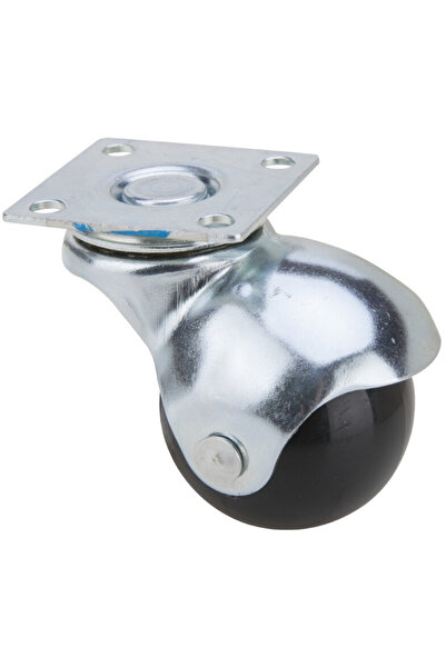 Evotools Roată sferică pivotantă cu flanșă pentru mobilă 4 buc/set 40 mm