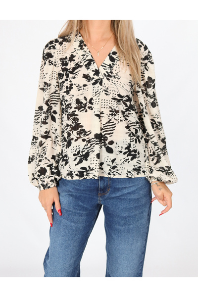 PIECES Blouse, Cream