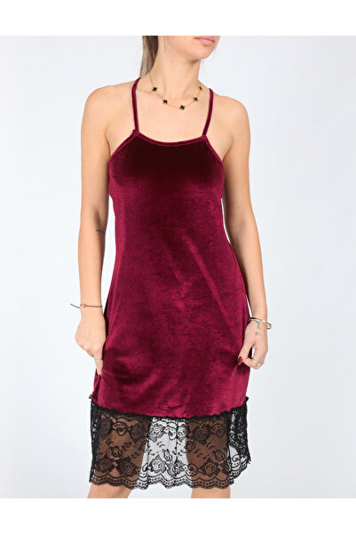 Evendi Short night dress, Burgundy