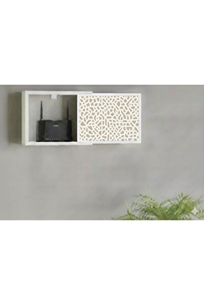 ERİK ATELİER DESENLİ DEKORATİF MODEM VE SİGORTA SAKLAMA KUTUSU KABLO WİFİ GİZ...