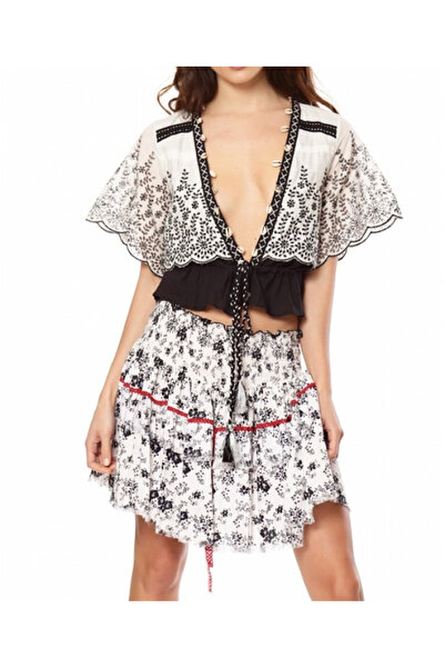 Savage Culture Blouse, Black and White