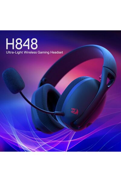 REDRAGON H848 BT Wireless Gaming Headset - Lightweight - 7.1 Surround Sound - 40MM Drivers - Detacha