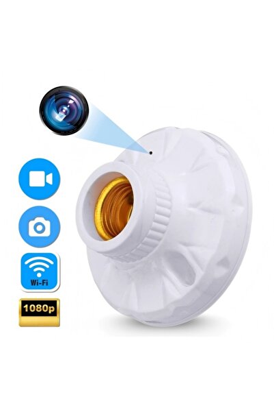 Electronic SPY Hidden Lamp Base Camera 1080P – IR Night Vision for Homeopath Safety (Healthcare)