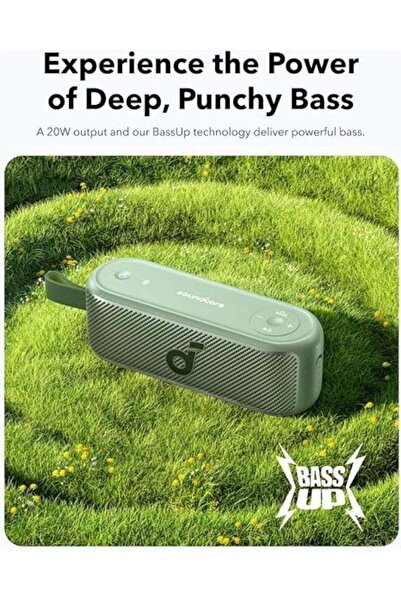 Anker Soundcore Soundcore by Anker Motion 100 Bluetooth Speaker, Dual 20W, 9-Band EQ, 12h, IPX7 (Blue)