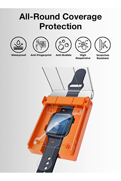 Glassology 42mm Smartwatch Screen Protector with Precision Installer Kit