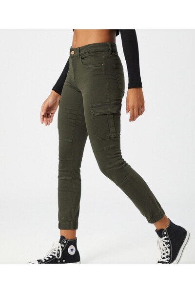 ONLY Pantaloni, Kaki