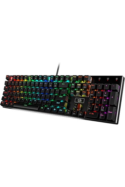 REDRAGON K556 RGB Backlit Wired 104-Key Hot-Swap Mechanical Gaming Keyboard (Red Switch)