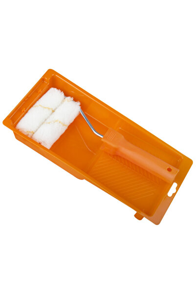 Evotools Rolă acrilică mini cu fir galben cu tavă și rezervă ETS - Diametru s...