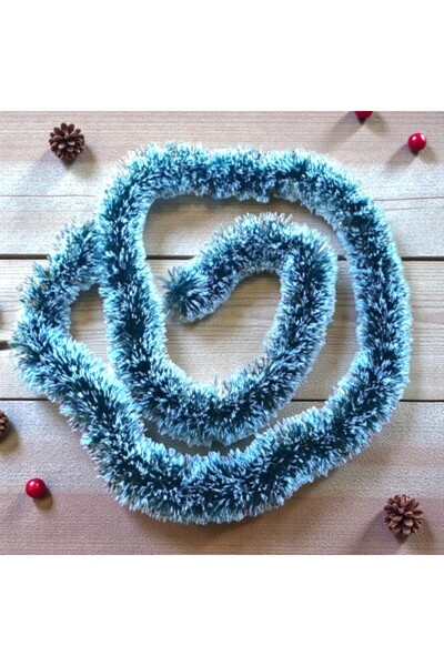 OKTAY SESAL Neck Glitter 2 Meters White Snowy Neck Glitter Christmas Decorati...