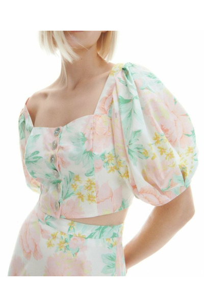 Reserved Top, Floral