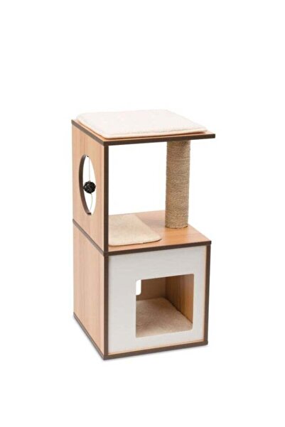 Catit Premium Cat Furniture V Box Small Walnut