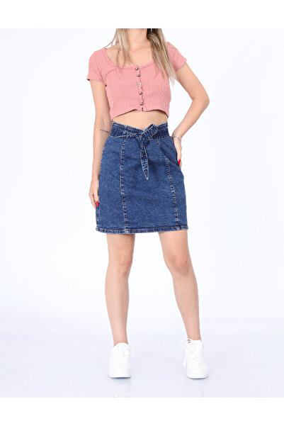 PIECES Skirt, Navy Blue