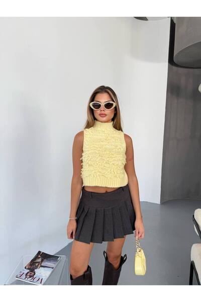 KECHİ WOMAN Kıvırcık Triko Süveter