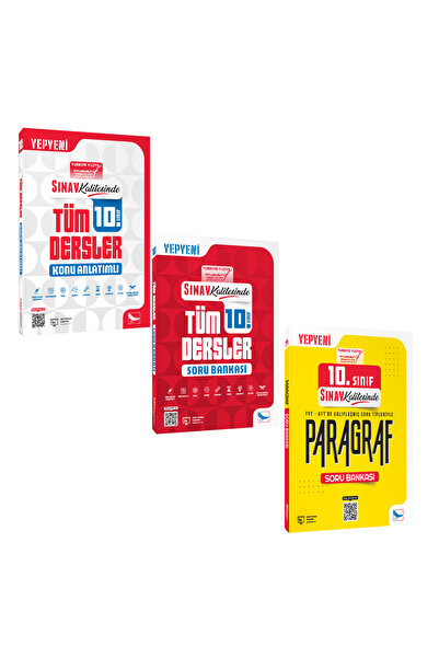 Sınav Yayınları 10. Sınıf Tüm Dersler Konu Anlatımı, Soru Bankası ve Paragraf...