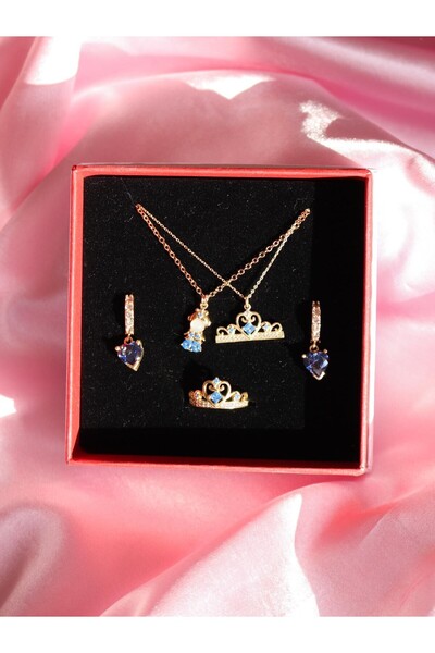 Reorah Collection Cinderella Prenses Cinderella Baby Kolye, Küpe, Cinderella ...