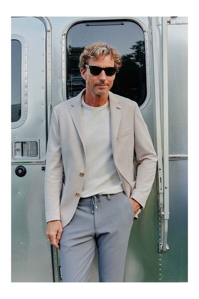 LC Waikiki Men's Beige Slim Fit Narrow Cut Mono Collar Casual Jacket