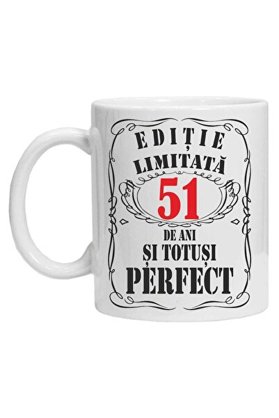 CRD PRINT Personalized mug 'limited edition', 51 years, CRD PRINT, 330 ml, white