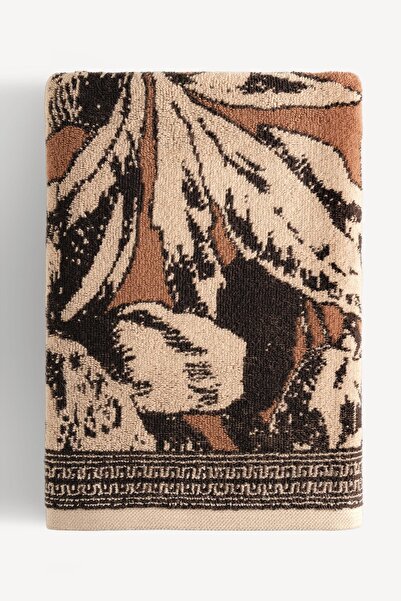 Cherx Caressa Yarn Dyed 2-Piece Bath Towel Set Caramel 76X150