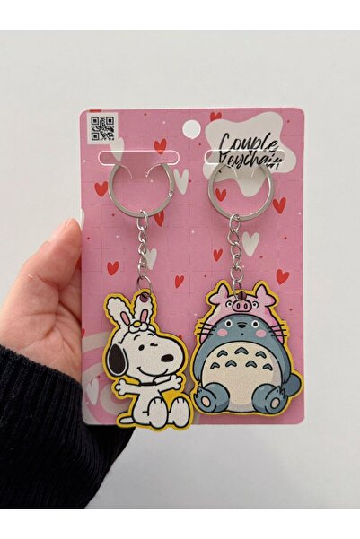 Planet Butik Snop Totoro 2-Pack Keychain
