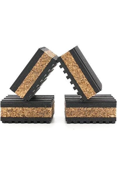 Raco Anti Vibration Pad - Rubber/Cork Vibration Isolation Pads, Pack of 4 (8 ...