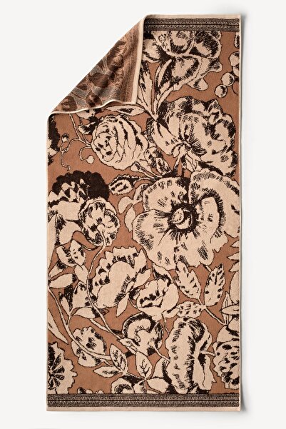 Cherx Caressa Yarn Dyed 2-Piece Bath Towel Set Caramel 76X150